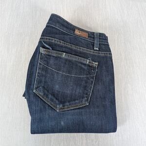 Paige Skyline Drive Skinny Jeans Womens Size 27 Dark Blue